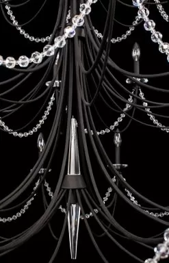 Brentwood 350C40CB 40-Light Chandelier - Carbon -Lighting Decoration Store 350C40CB Detail 2