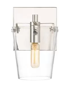 Arlo 351B01BLPN 1-Light Vanity Light - Black/Polished Nickel 7 Arlo 351B01BLPN 1-Light Vanity Light - Black/Polished Nickel -Lighting Decoration Store 351B01BLPN 2