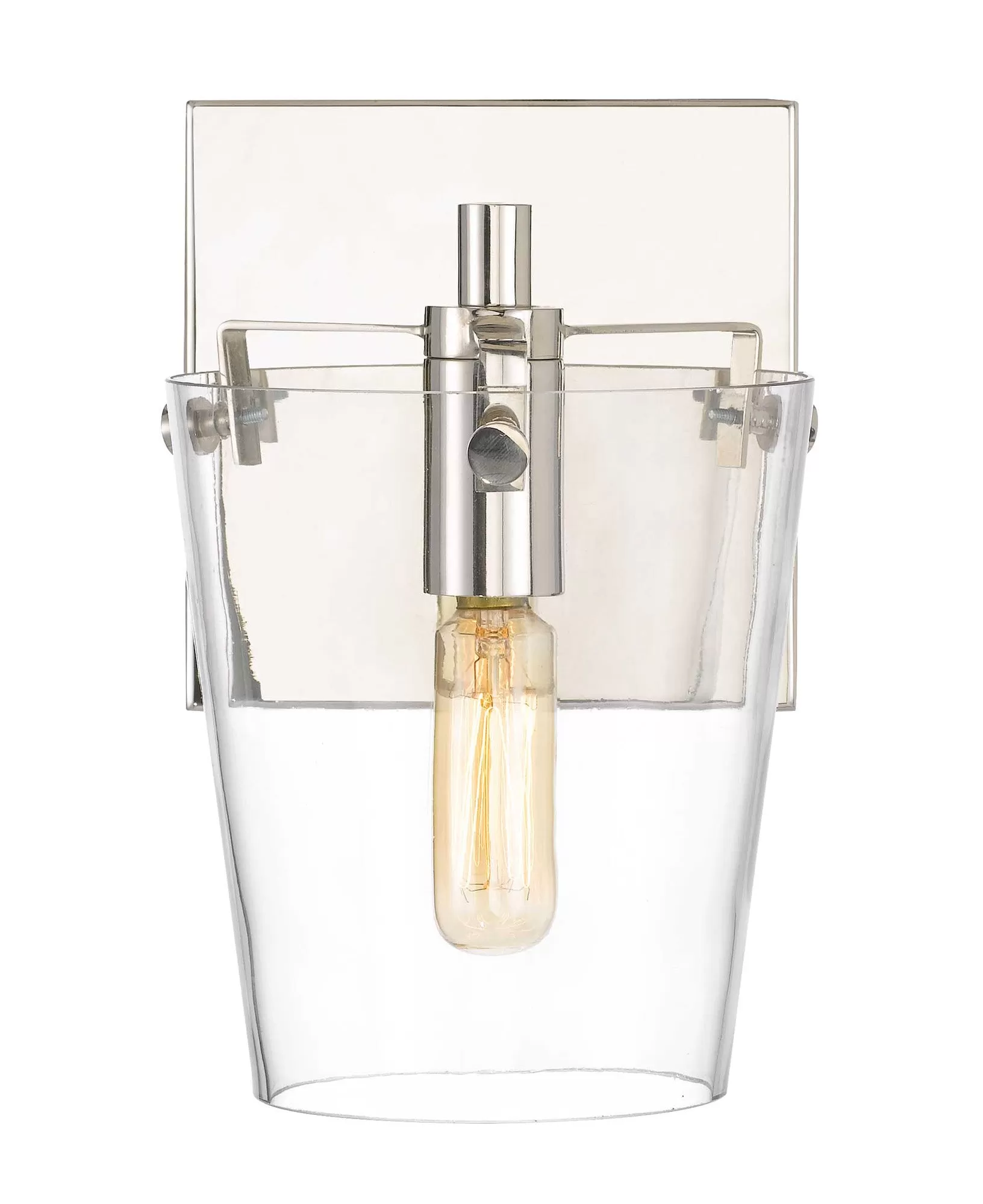 Arlo 351B01BLPN 1-Light Vanity Light - Black/Polished Nickel 3 Arlo 351B01BLPN 1-Light Vanity Light - Black/Polished Nickel - Image 3