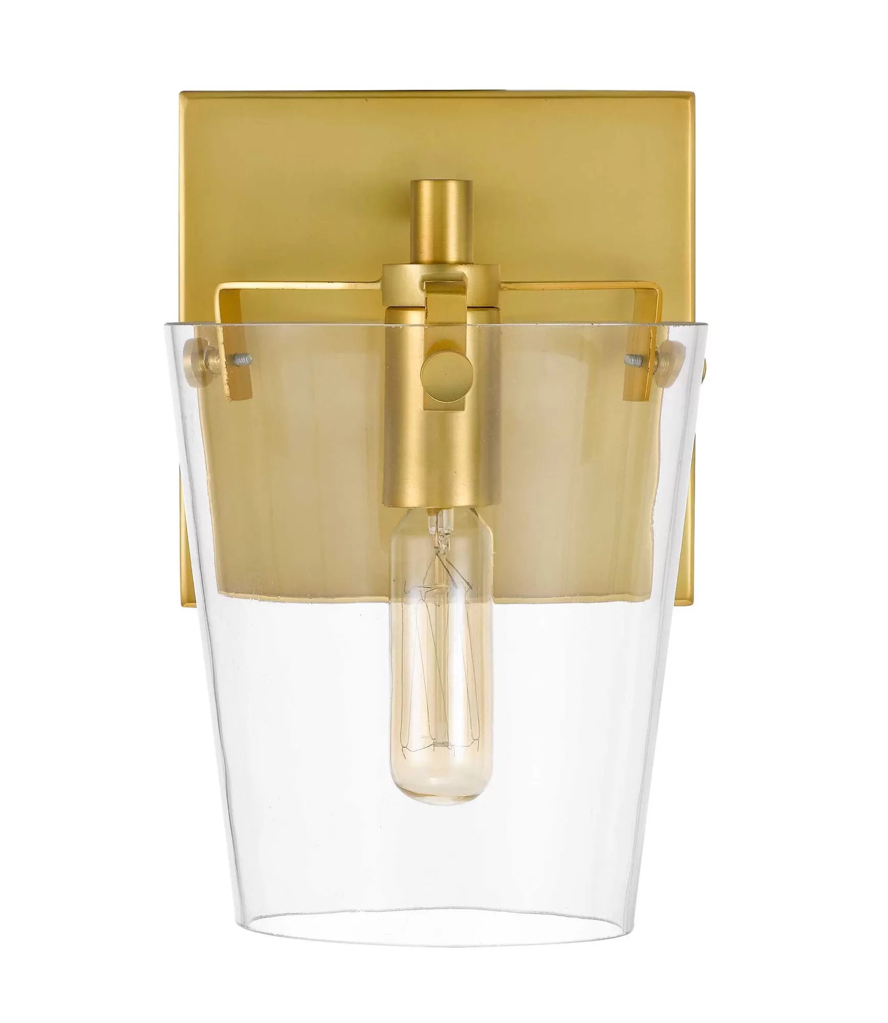 Arlo 351B01BLSB 1-Light Vanity Light - Black/Satin Brass 1 Arlo 351B01BLSB 1-Light Vanity Light - Black/Satin Brass