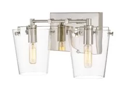 Arlo 351B02BLPN 2-Light Vanity Light - Black/Polished Nickel 7 Arlo 351B02BLPN 2-Light Vanity Light - Black/Polished Nickel -Lighting Decoration Store 351B02BLPN 2