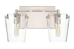 Arlo 351B02BLPN 2-Light Vanity Light - Black/Polished Nickel 9 Arlo 351B02BLPN 2-Light Vanity Light - Black/Polished Nickel -Lighting Decoration Store 351B02BLPN 4