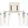 Arlo 351K02BLPN 2-Light Vanity Light - Black/Polished Nickel