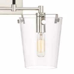 Arlo 351K02BLPN 2-Light Vanity Light - Black/Polished Nickel 8 Arlo 351K02BLPN 2-Light Vanity Light - Black/Polished Nickel -Lighting Decoration Store 351K02BLPN 3