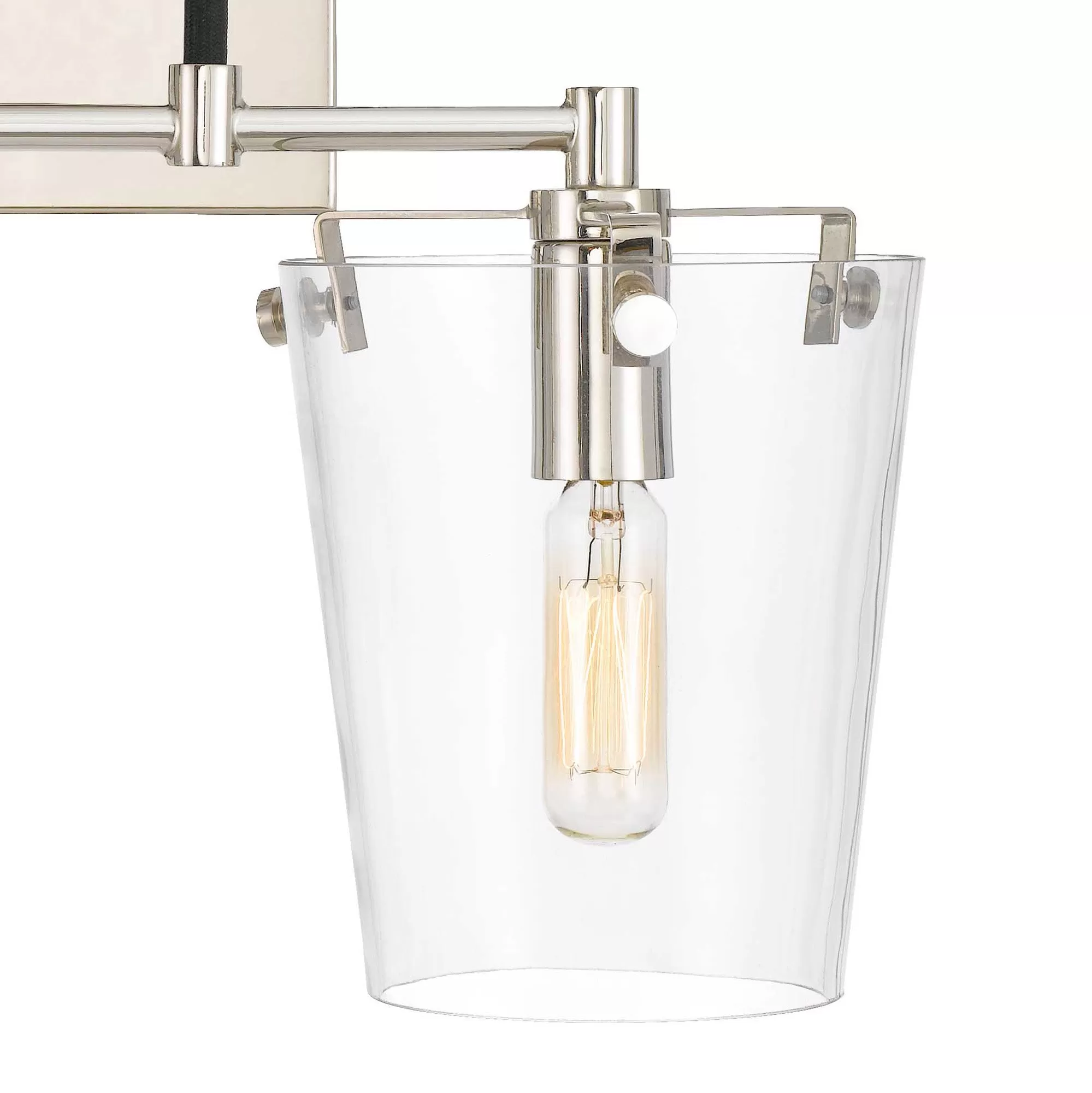 Arlo 351K02BLPN 2-Light Vanity Light - Black/Polished Nickel 4 Arlo 351K02BLPN 2-Light Vanity Light - Black/Polished Nickel - Image 4