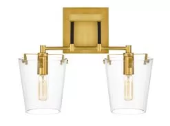 Arlo 351K02BLSB 2-Light Vanity Light - Black/Satin Brass 8 Arlo 351K02BLSB 2-Light Vanity Light - Black/Satin Brass -Lighting Decoration Store 351K02BLSB 4