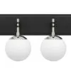 Allie 352B04BLPN 4-Light Vanity Light - Black/Polished Nickel