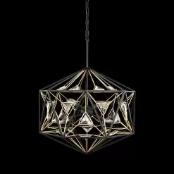 Marcia 353P08MBFG 8-Light Pendant Light - Matte Black/French Gold -Lighting Decoration Store 353P08MBFG 3