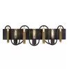Darden 354B03MBAG 3-Light Vanity Light - Matte Black/Antique Gold