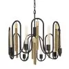 Darden 354P08MBAG 8-Light Pendant Light - Matte Black/Antique Gold