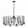 Darden 354P12MBCH 12-Light Pendant Light - Matte Black/Painted Chrome