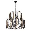 Darden 354P20MBAG 20-Light Pendant Light - Matte Black/Antique Gold