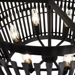 Apollo 355P06SCB Short Pendant Light - Carbon Black -Lighting Decoration Store 355P06SCB 5