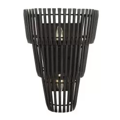 Apollo 355W02CB 2-Light Wall Sconce - Carbon Black
