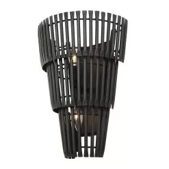 Apollo 355W02CB 2-Light Wall Sconce - Carbon Black -Lighting Decoration Store 355W02MB 2