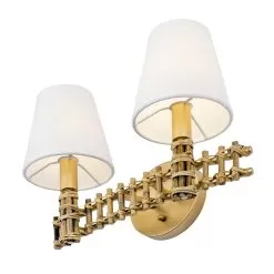 Nevis 360B02FG 2-Light Vanity Light - French Gold 9 Nevis 360B02FG 2-Light Vanity Light - French Gold -Lighting Decoration Store 360B02FG 4