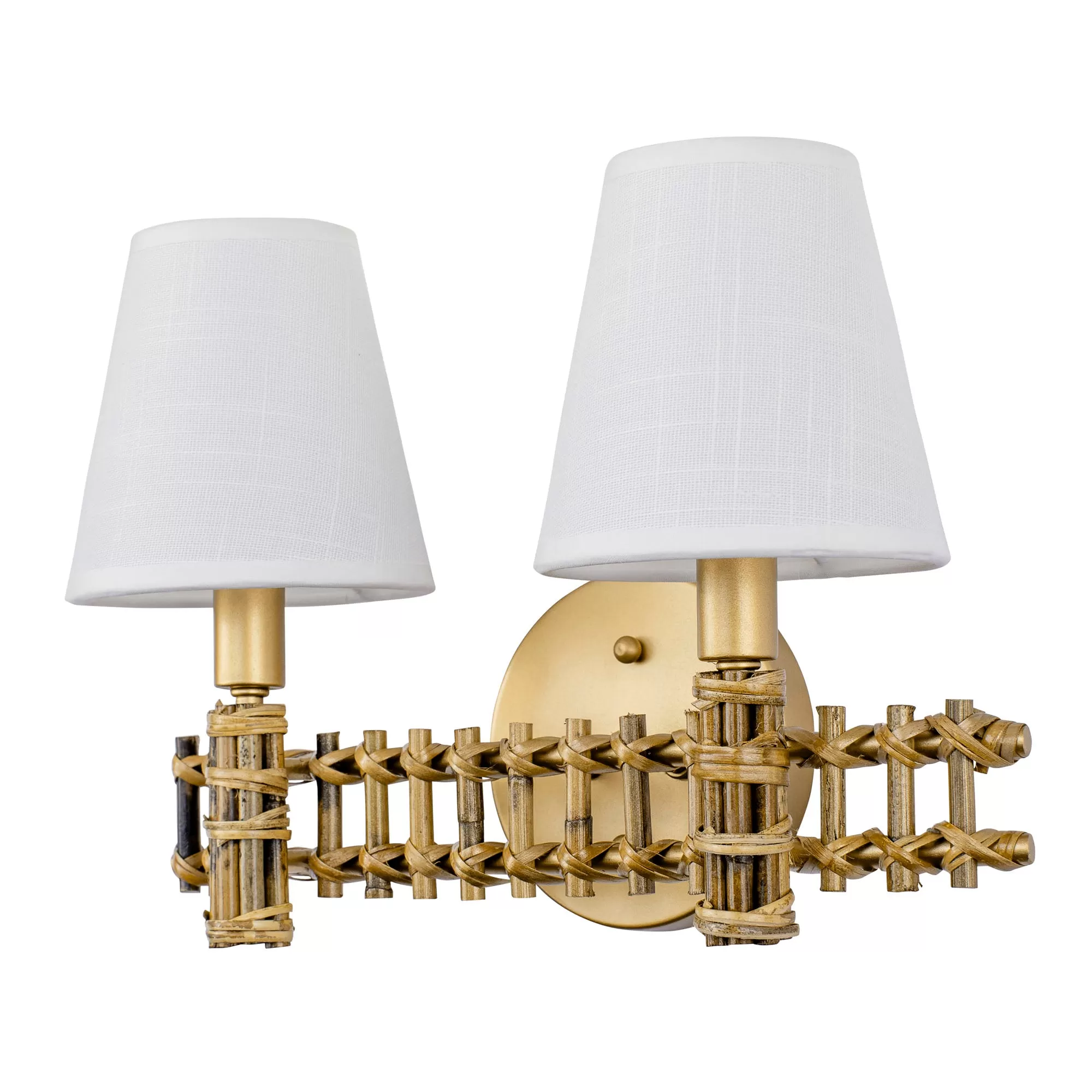 Nevis 360B02FG 2-Light Vanity Light - French Gold 5 Nevis 360B02FG 2-Light Vanity Light - French Gold - Image 5