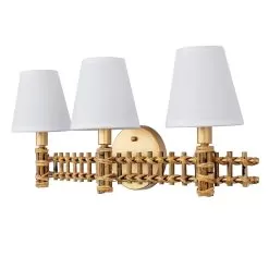 Nevis 360B03FG 3-Light Vanity Light - French Gold -Lighting Decoration Store 360B03FG 4
