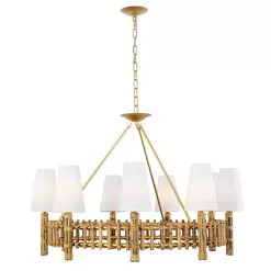 Nevis 360C09FG 9-Light Chandelier - French Gold -Lighting Decoration Store 360C09FG