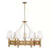 Nevis 360C09FG 9-Light Chandelier - French Gold