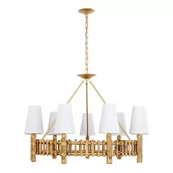 Nevis 360C09FG 9-Light Chandelier - French Gold -Lighting Decoration Store 360C09FG 4