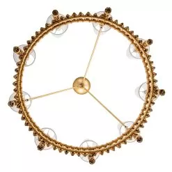 Nevis 360C09FG 9-Light Chandelier - French Gold -Lighting Decoration Store 360C09FG 5