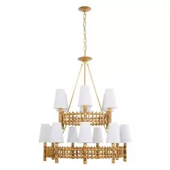 Nevis 360C15FG 15-Light Chandelier - French Gold -Lighting Decoration Store 360C15FG 4