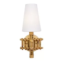 Nevis 360W01FG 1-Light Wall Sconce - French Gold -Lighting Decoration Store 360W01FG