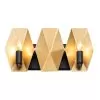 Malone 361B02MBFG 2-Light Vanity Light - Matte Black/French Gold
