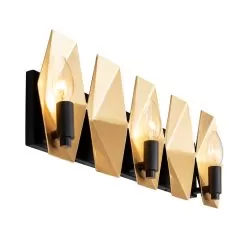 Malone 361B03MBFG Vanity Light Black Gold -Lighting Decoration Store 361B03MBFG 2