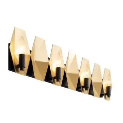 Malone 361B04MBFG 4-Light Vanity Light - Matte Black/French Gold 7 Malone 361B04MBFG 4-Light Vanity Light - Matte Black/French Gold -Lighting Decoration Store 361B04MBFG 2