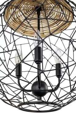 Cayman 362P03BL 3-Light Orb Pendant Light - Black 6 Cayman 362P03BL 3-Light Orb Pendant Light - Black -Lighting Decoration Store 362P03BL 2