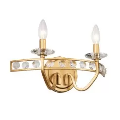 Monroe 363B02AG 2-Light Vanity Light - Antique Gold -Lighting Decoration Store 363B02AG 5