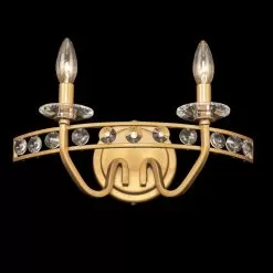 Monroe 363B02AG 2-Light Vanity Light - Antique Gold -Lighting Decoration Store 363B02AG 6