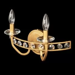 Monroe 363B02AG 2-Light Vanity Light - Antique Gold -Lighting Decoration Store 363B02AG Detail 1