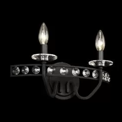 Monroe 363B02CB 2-Light Vanity Light - Carbon -Lighting Decoration Store 363B02CB 5