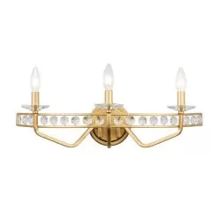 Monroe 363B03AG 3-Light Vanity Light - Antique Gold