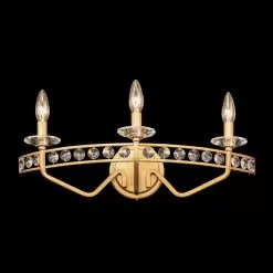 Monroe 363B03AG 3-Light Vanity Light - Antique Gold -Lighting Decoration Store 363B03AG 4