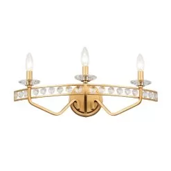 Monroe 363B03AG 3-Light Vanity Light - Antique Gold -Lighting Decoration Store 363B03AG 5