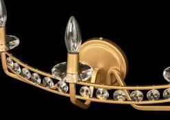 Monroe 363B03AG 3-Light Vanity Light - Antique Gold -Lighting Decoration Store 363B03AG Detail 1