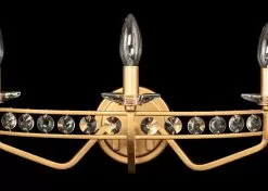 Monroe 363B03AG 3-Light Vanity Light - Antique Gold -Lighting Decoration Store 363B03AG Detail 2