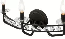 Monroe 363B03CB 3-Light Vanity Light - Carbon -Lighting Decoration Store 363B03CB Detail 1