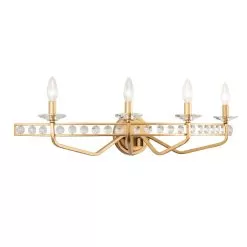 Monroe 363B04AG 4-Light Vanity Light - Antique Gold -Lighting Decoration Store 363B04AG 3