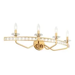 Monroe 363B04AG 4-Light Vanity Light - Antique Gold -Lighting Decoration Store 363B04AG 5