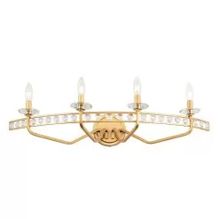 Monroe 363B04AG 4-Light Vanity Light - Antique Gold -Lighting Decoration Store 363B04AG 7