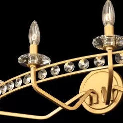 Monroe 363B04AG 4-Light Vanity Light - Antique Gold -Lighting Decoration Store 363B04AG Detail 1