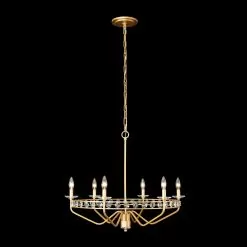 Monroe 363C06AG 6-Light Crystal Chandelier - Antique Gold -Lighting Decoration Store 363C06AG 3