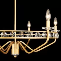 Monroe 363C06AG 6-Light Crystal Chandelier - Antique Gold -Lighting Decoration Store 363C06AG 8