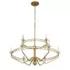 Monroe 363C09AG 9-Light Crystal Chandelier - Antique Gold