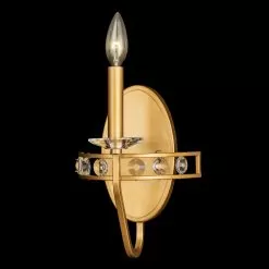 Monroe 363W01AG 1-Light Crystal Wall Sconce - Antique Gold 8 Monroe 363W01AG 1-Light Crystal Wall Sconce - Antique Gold -Lighting Decoration Store 363W01AG 3